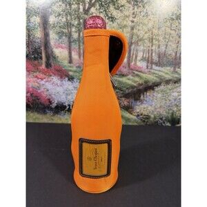 Veuve Clicquot Ice Jacket Sleeve Brut Champagne Bottle Holder Orange Zippered
